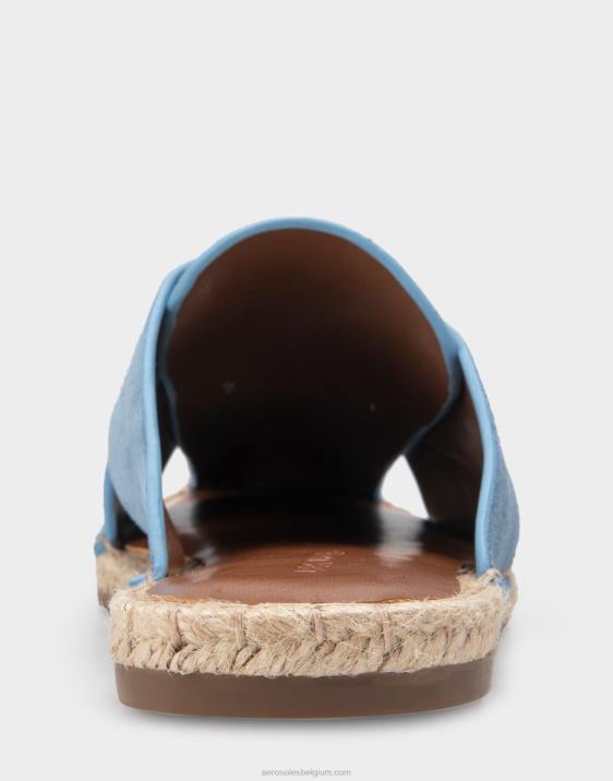 espadrille slide blauw suède Aerosoles 0V00282 vrouwen