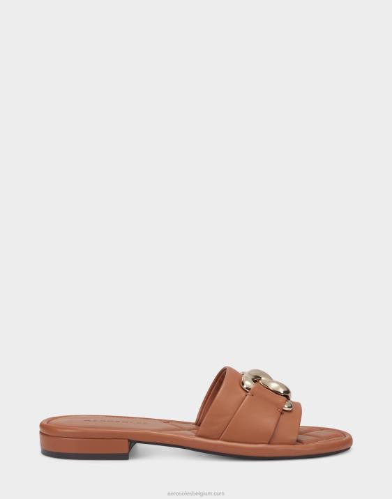 schuif bruin leer Aerosoles 0V00283 vrouwen