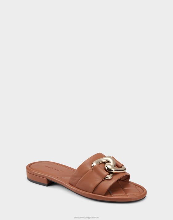 schuif bruin leer Aerosoles 0V00283 vrouwen