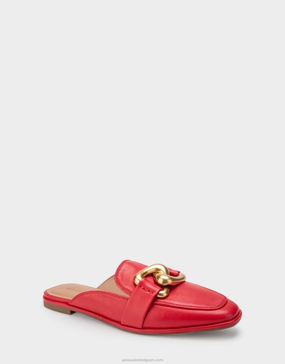 schuif rood leer Aerosoles 0V00273 vrouwen
