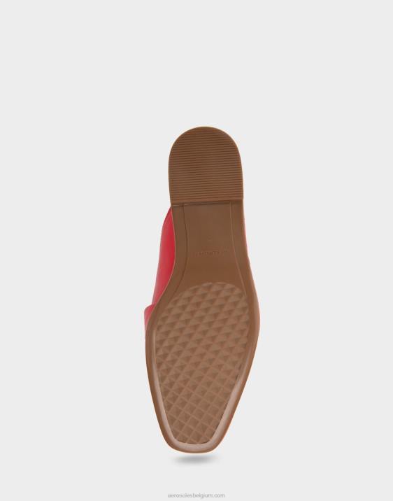 schuif rood leer Aerosoles 0V00273 vrouwen