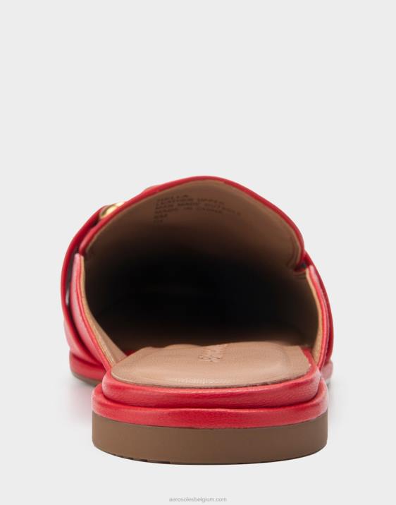 schuif rood leer Aerosoles 0V00273 vrouwen
