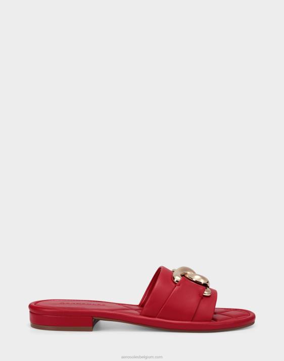 schuif rood leer Aerosoles 0V00284 vrouwen