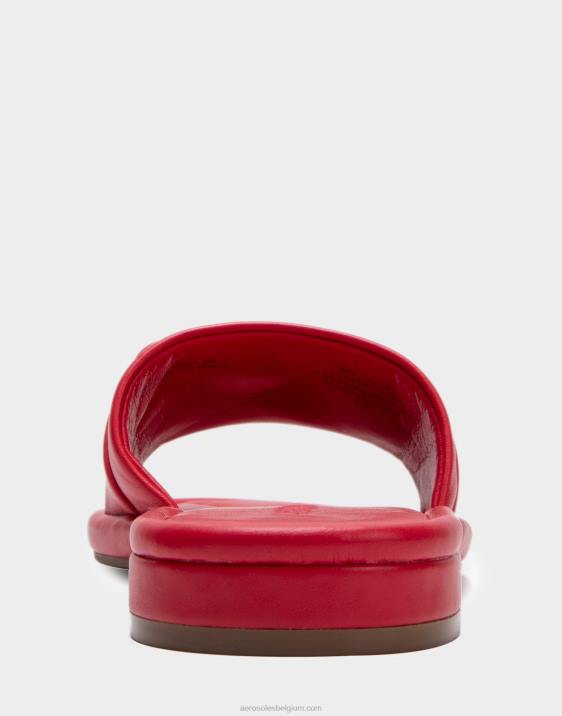 schuif rood leer Aerosoles 0V00284 vrouwen