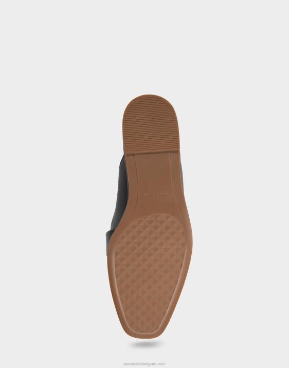 schuif zwart leer Aerosoles 0V00276 vrouwen