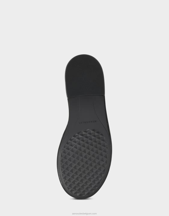 schuif zwart leer Aerosoles 0V00286 vrouwen