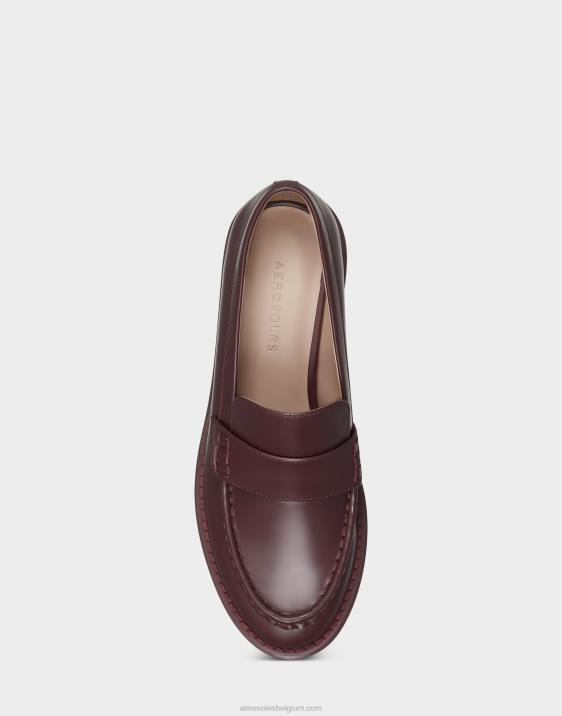 loafer bordeaux leer Aerosoles 0V00192 vrouwen