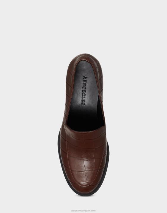 loafer bruin croco Aerosoles 0V00379 vrouwen