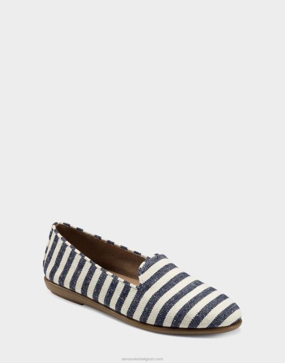 loafer donkerblauwe streepstof Aerosoles 0V00207 vrouwen