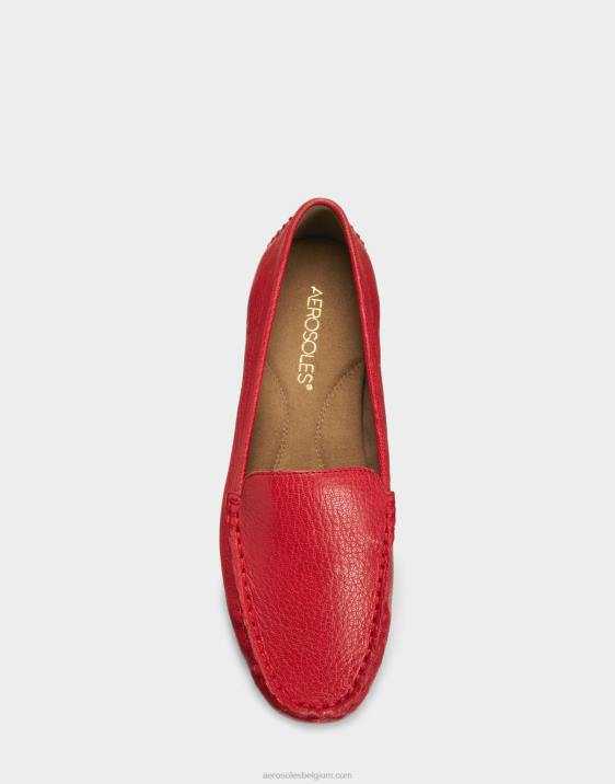 loafer rood echt leer Aerosoles 0V00148 vrouwen