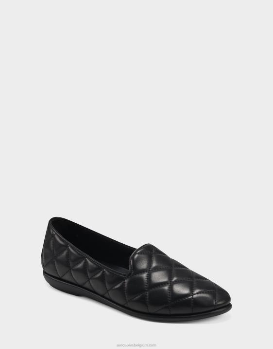 loafer zwart gewatteerd leer Aerosoles 0V00154 vrouwen