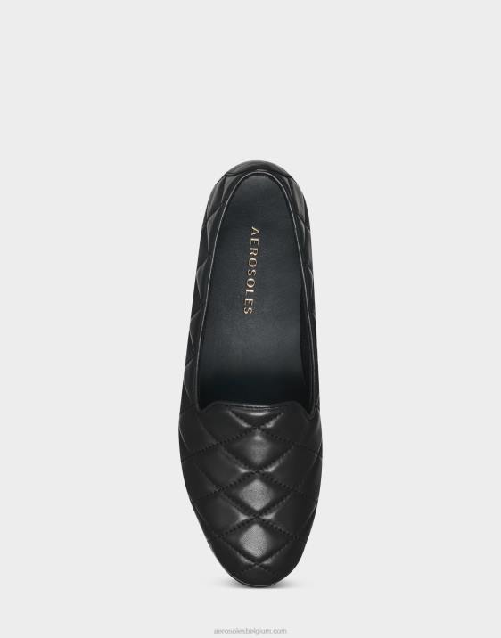 loafer zwart gewatteerd leer Aerosoles 0V00154 vrouwen
