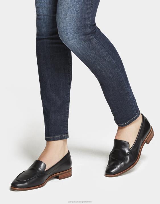 loafer zwart leer Aerosoles 0V00143 vrouwen