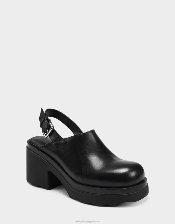 muilezel zwart leer Aerosoles 0V00266 vrouwen