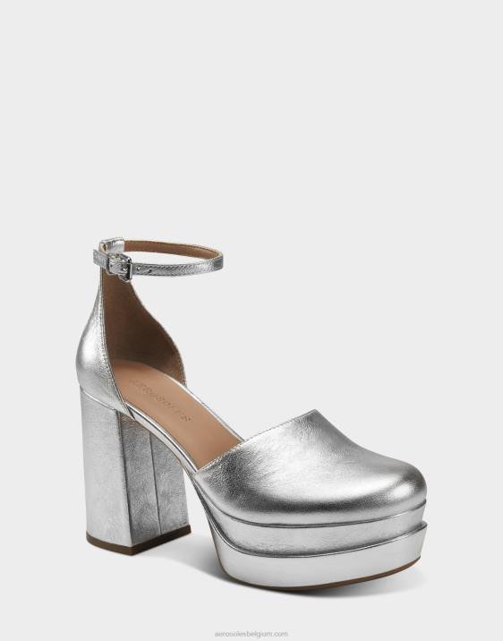 pump zilver metallic leer Aerosoles 0V00361 vrouwen