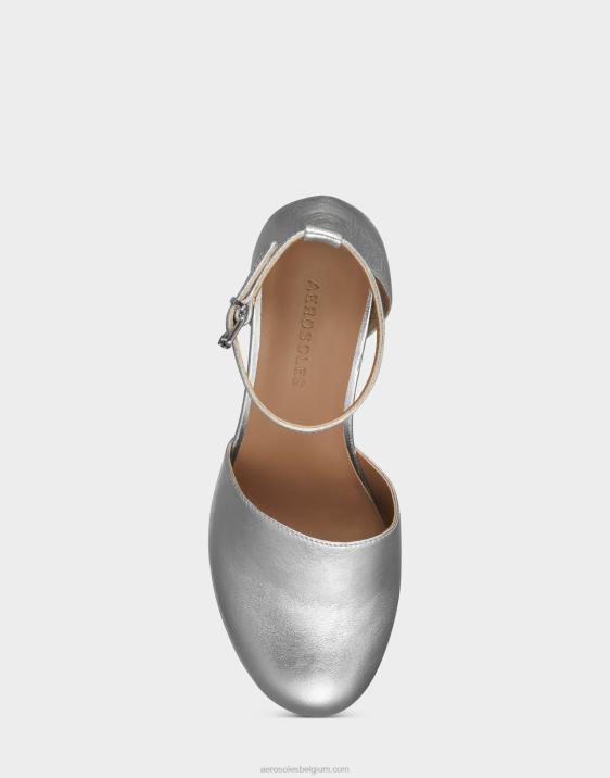 pump zilver metallic leer Aerosoles 0V00361 vrouwen